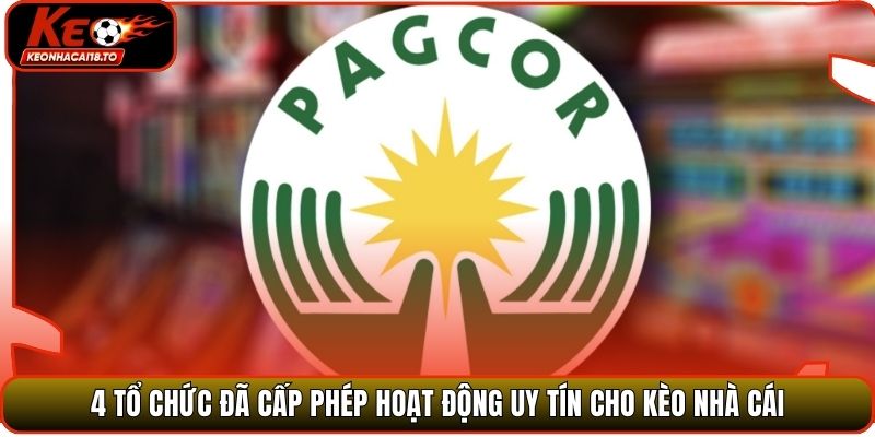4 tổ chức đã cấp phép hoạt động uy tín cho Kèo Nhà Cái