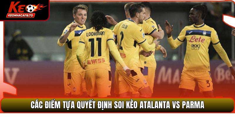 Các điểm tựa quyết định soi kèo Atalanta vs Parma