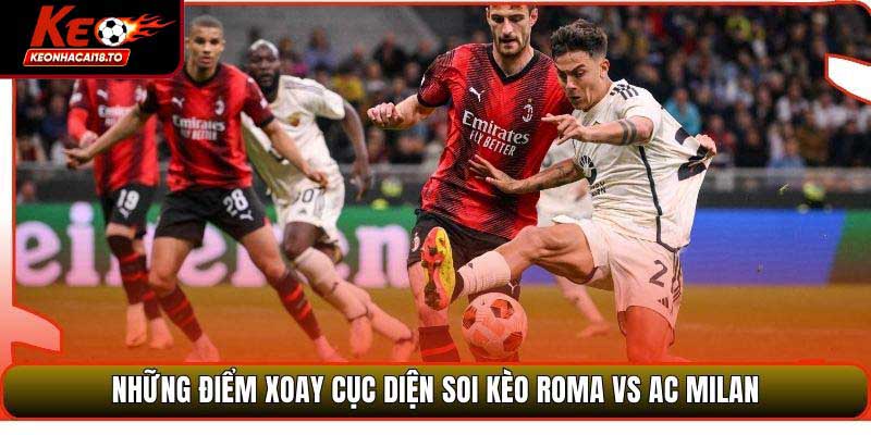 Những điểm xoay cục diện soi kèo Roma vs AC Milan