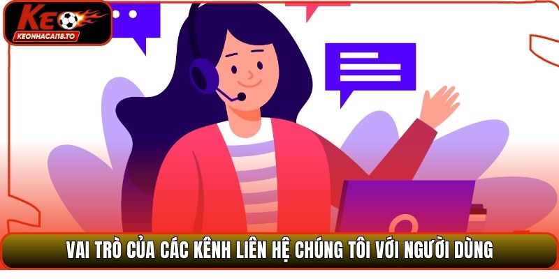 Vai trò của các kênh liên hệ chúng tôi với người dùng